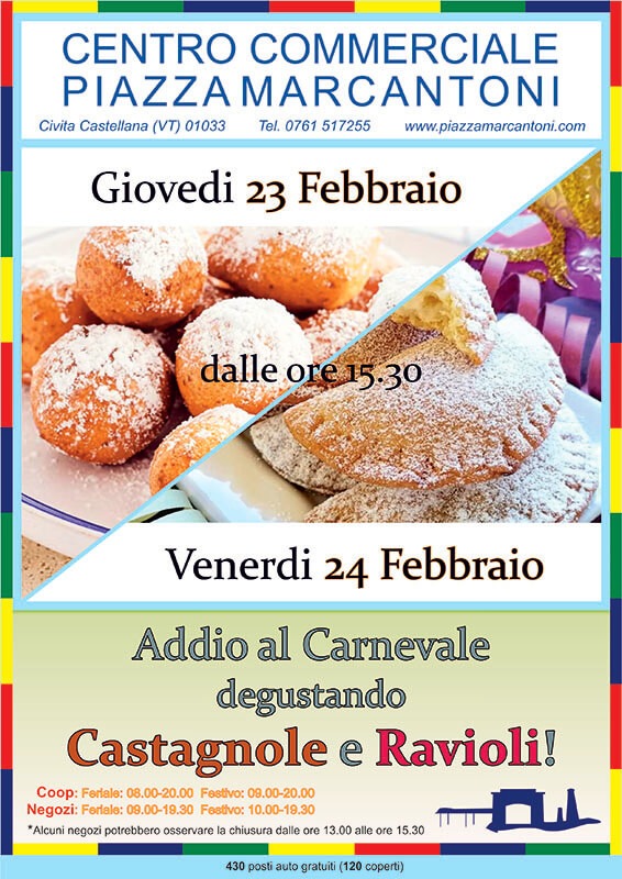 23/24 FEB- ADDIO AL CARNEVALE! 23/24 FEB- ADDIO AL CARNEVALE!