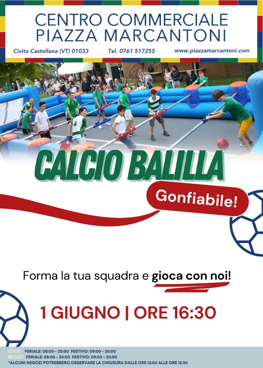 Il calcio balilla… dal vivo! ⚽