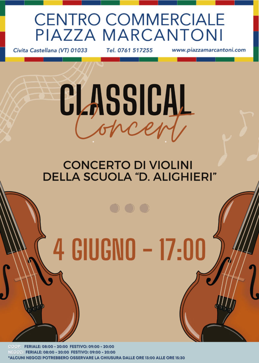 Musica classica a #PiazzaMarcantoni! 🎶🎻