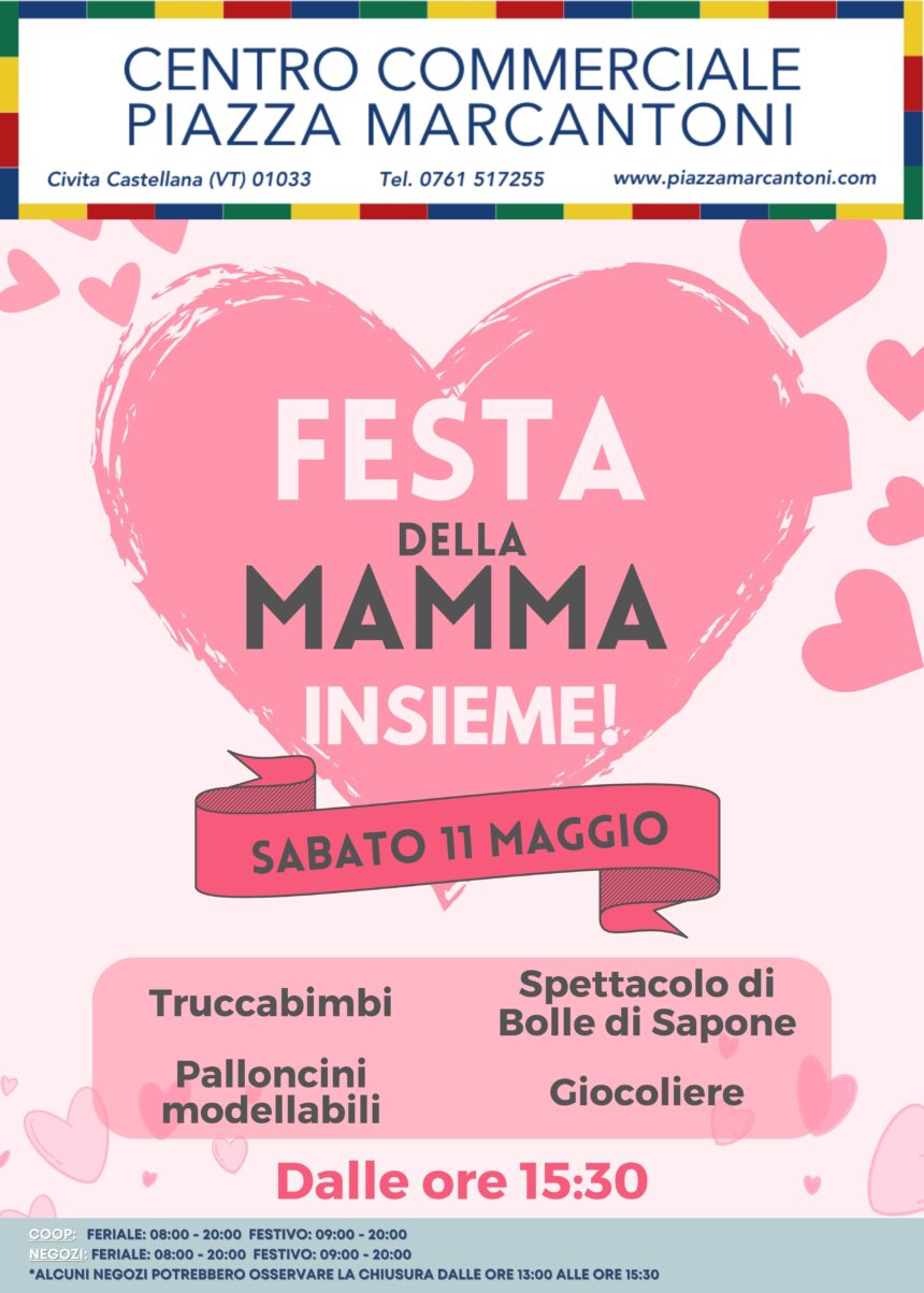 Grande evento per la Festa della Mamma! Grande evento per la Festa della Mamma!