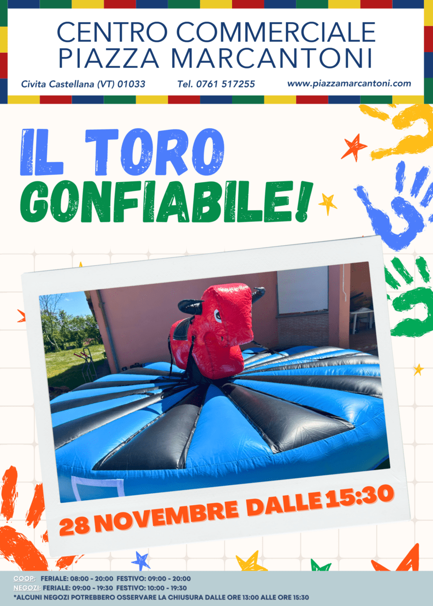 Il toro gonfiabile! Il toro gonfiabile!