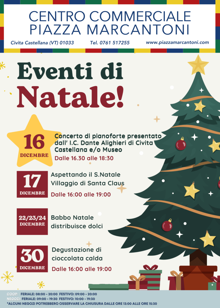Ecco il nostro programma con gli eventi di Natale! 🎄 Ecco il nostro programma con gli eventi di Natale! 🎄