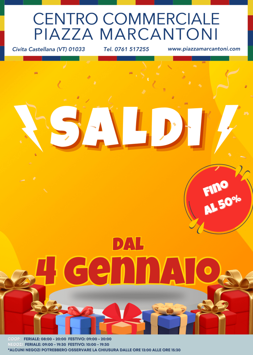ARRIVANO I SALDI!