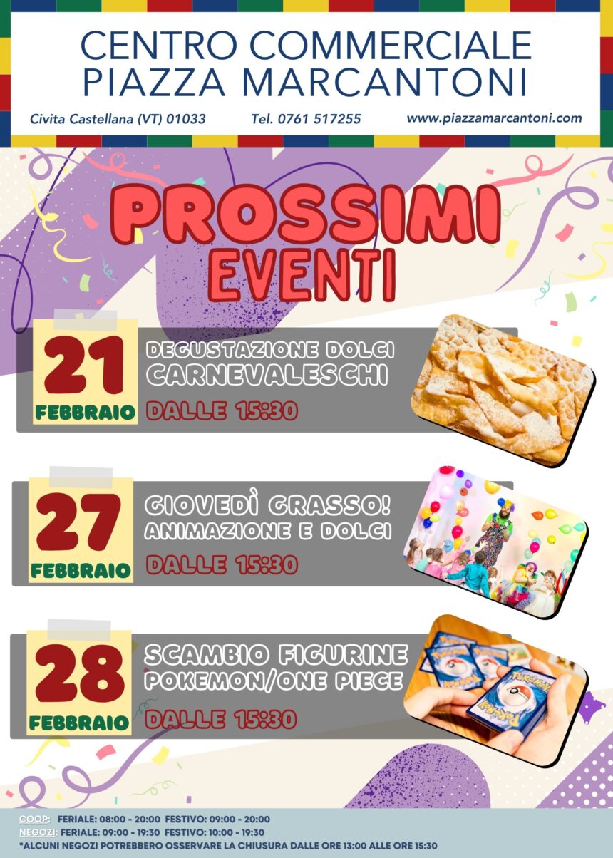 Un febbraio pieno di eventi! Un febbraio pieno di eventi!